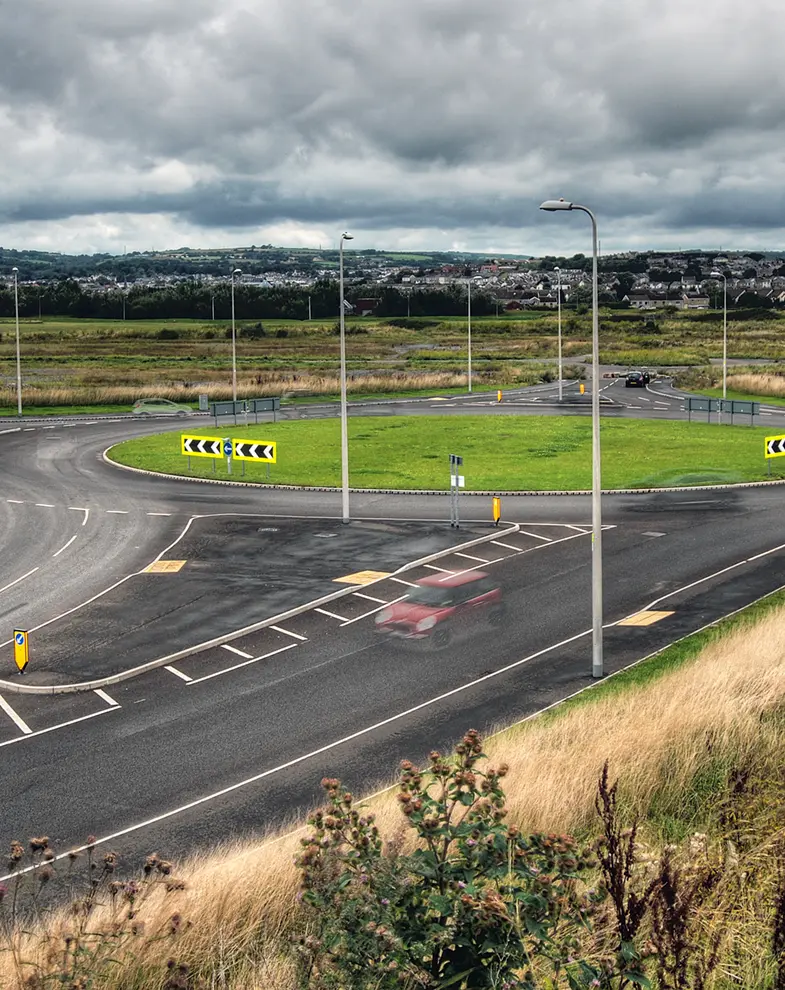 Highway and Roundabout